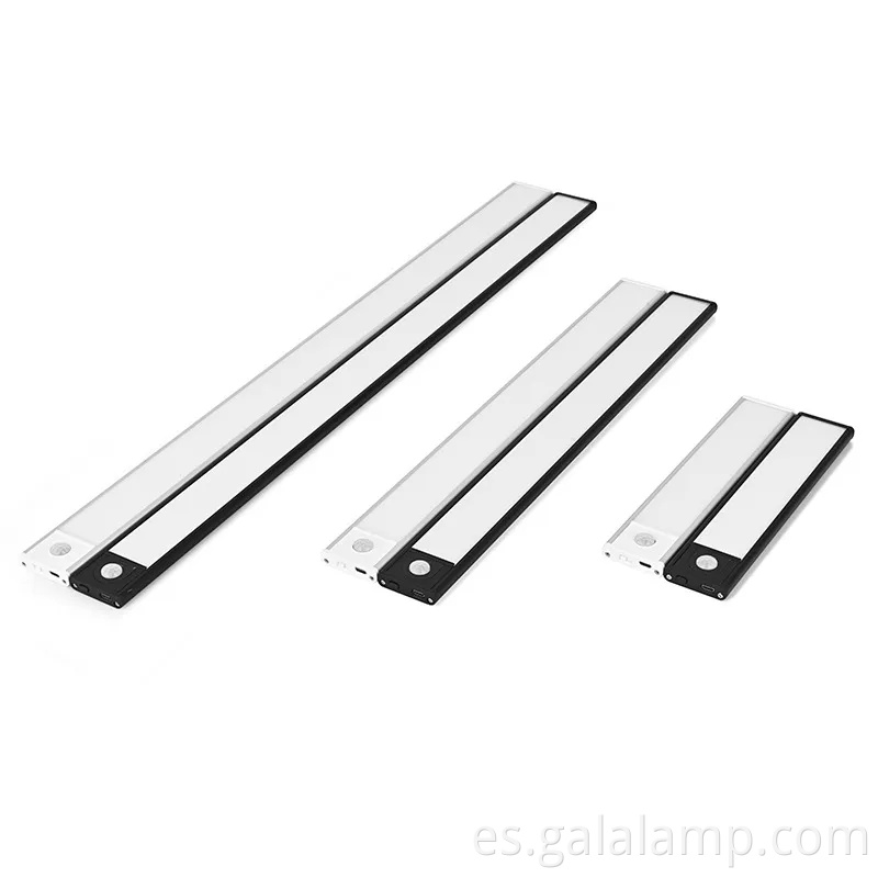 Luz de detección de cuerpo humano ultra delgada, tira de luz autoadhesiva magnética recargable